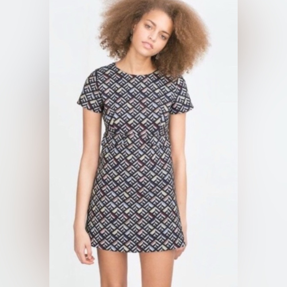 Zara Trafulac Collection Geometric Romper Size Medium
